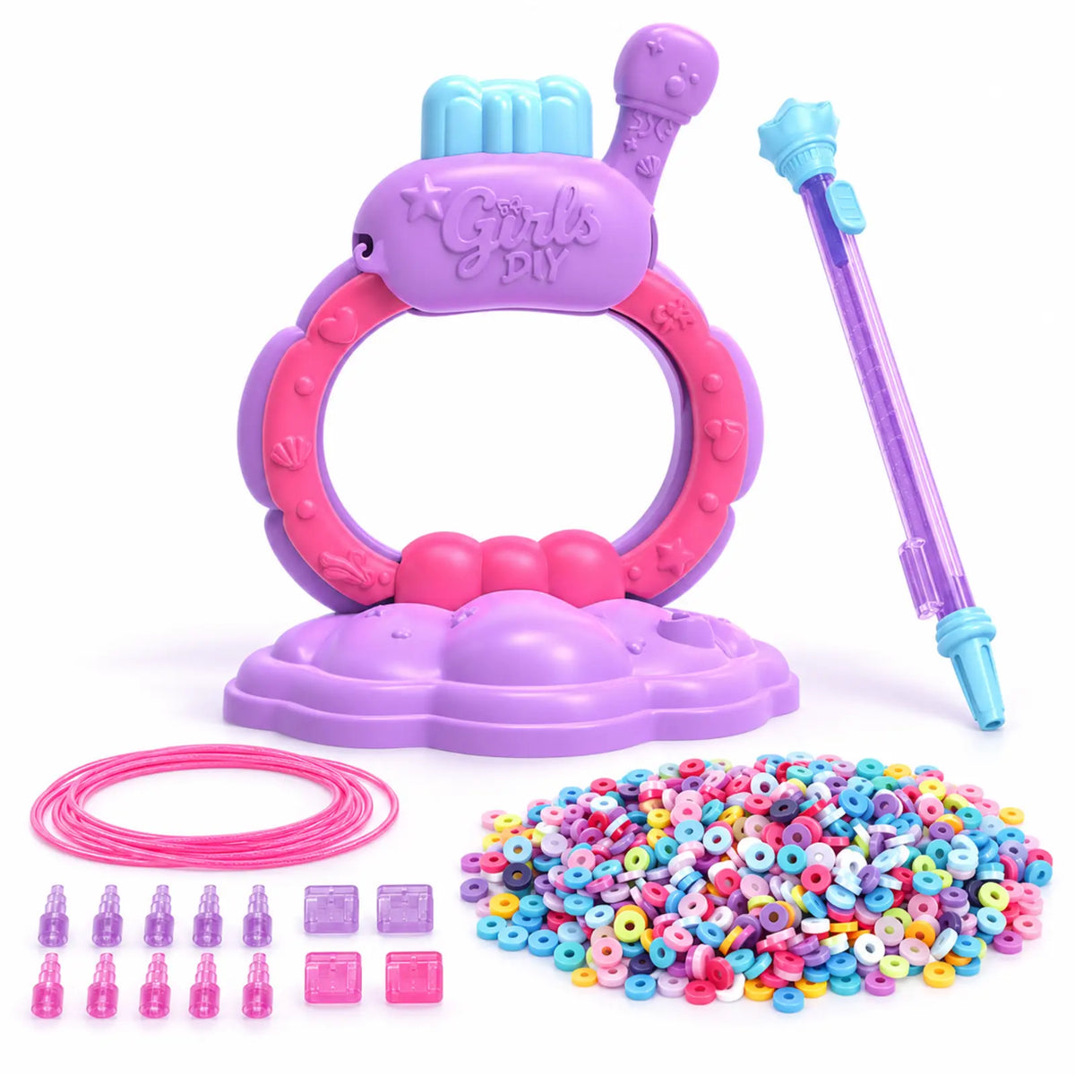 DIY Bracelet Making Machine Kit for Kids – Colorful Bead Jewelry Craft Set
