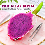 Realistic Dragon Fruit Seed-Picking Fidget Toy with Tweezers