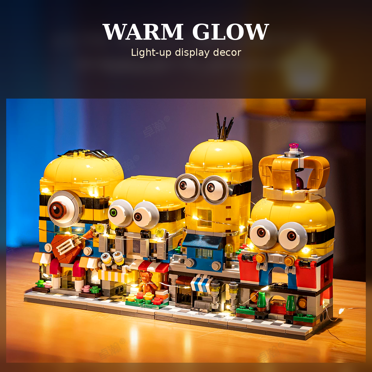 Light-Up Cute Brick Street Display Set