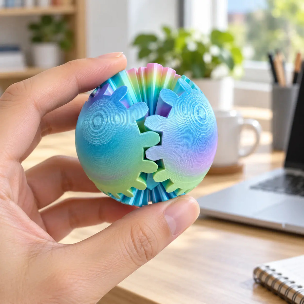 The Little Ball You Won’t Want to Put Down – 3D Transforming Gear Fidget Toy