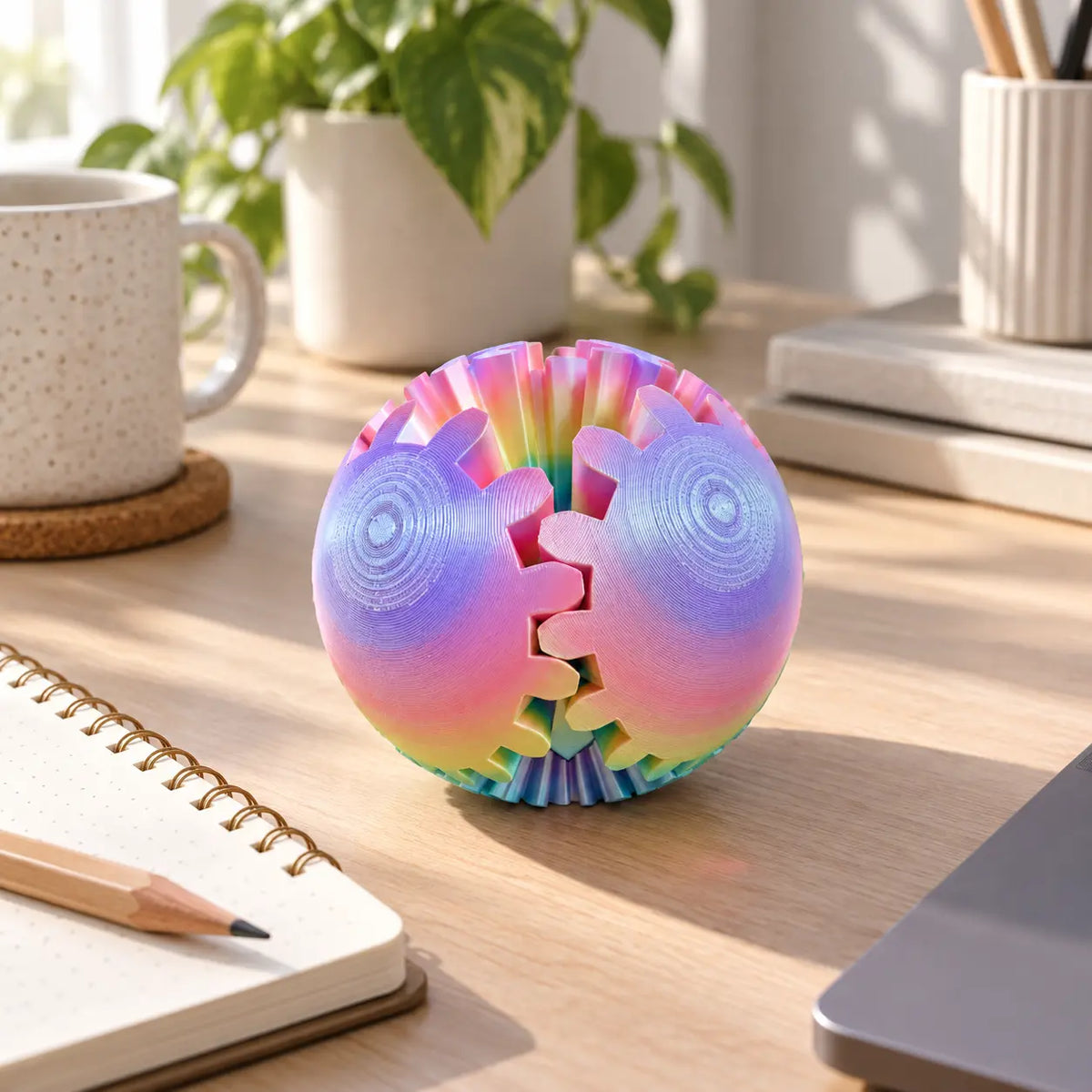 The Little Ball You Won’t Want to Put Down – 3D Transforming Gear Fidget Toy