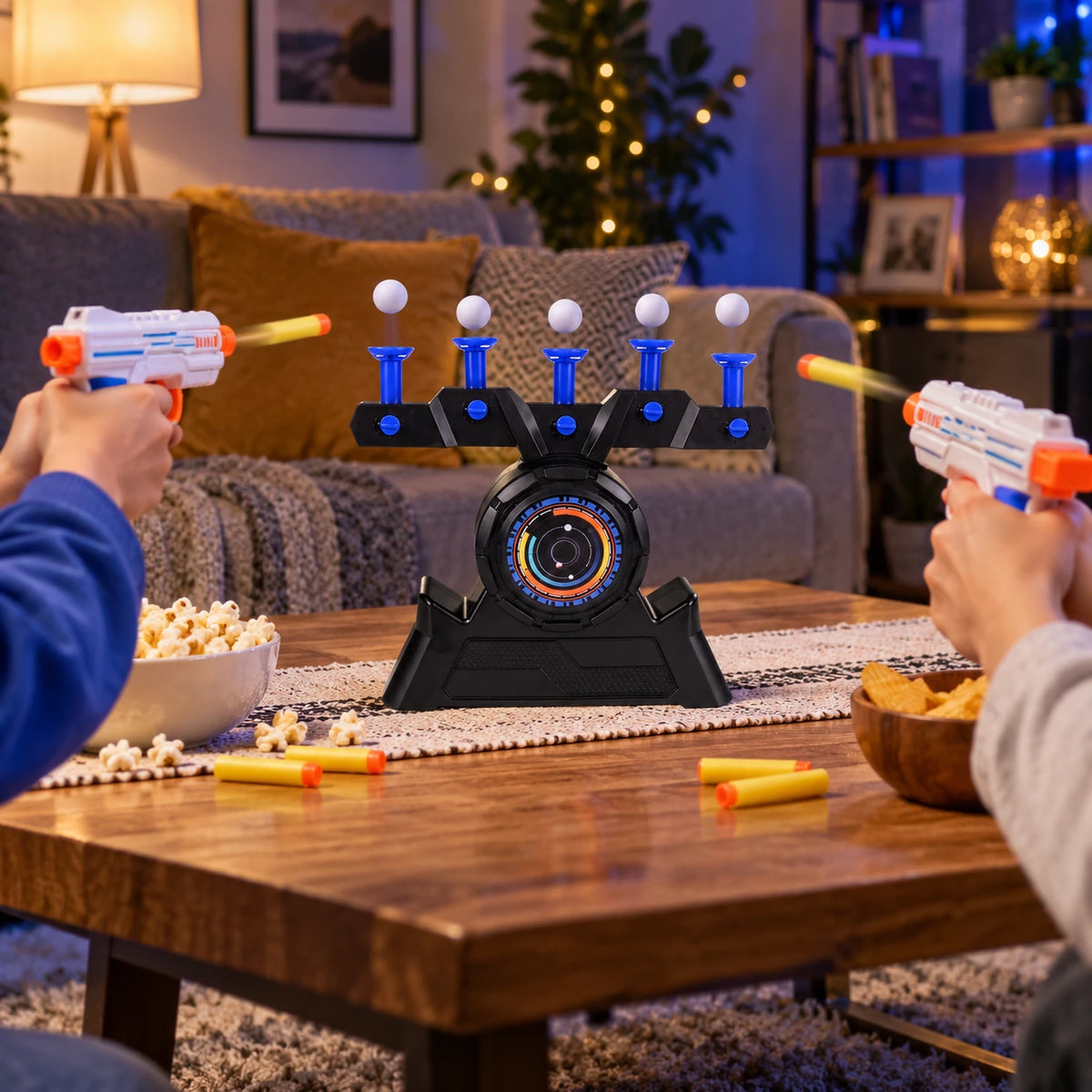 Parent-Child Floating Target Battle Game – Interactive Family Foam Dart Challenge