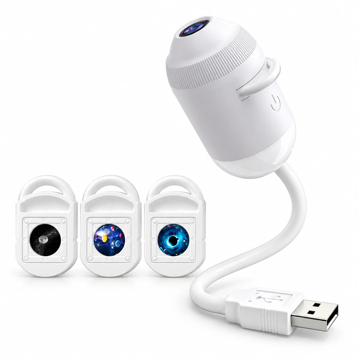 USB Starry Sky Projector Night Light – Flexible Car & Bedroom Galaxy Lamp