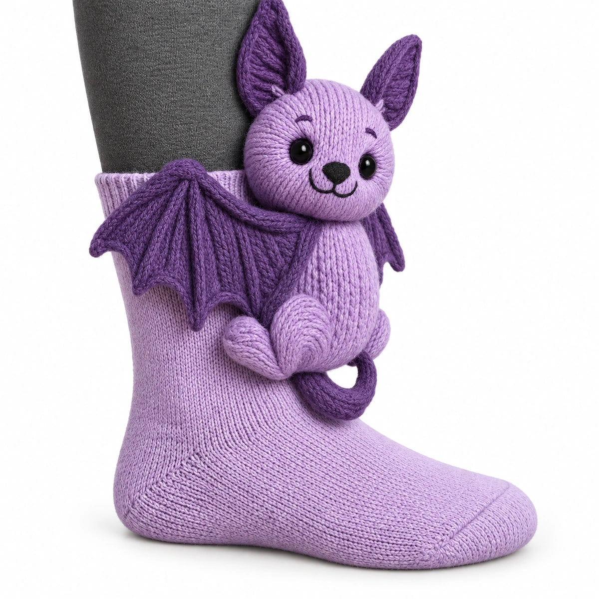 3D Animal Hugger Knitted Slipper Socks – Cozy Holiday Leg Warmers
