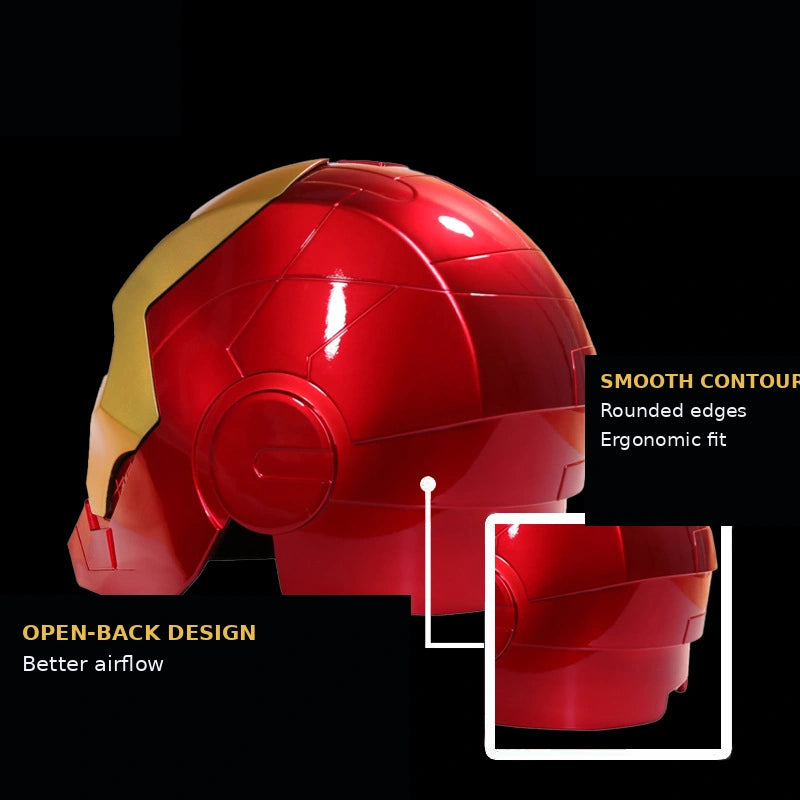Smart Voice & Touch Controlled Light-Up Iron Man Helmet