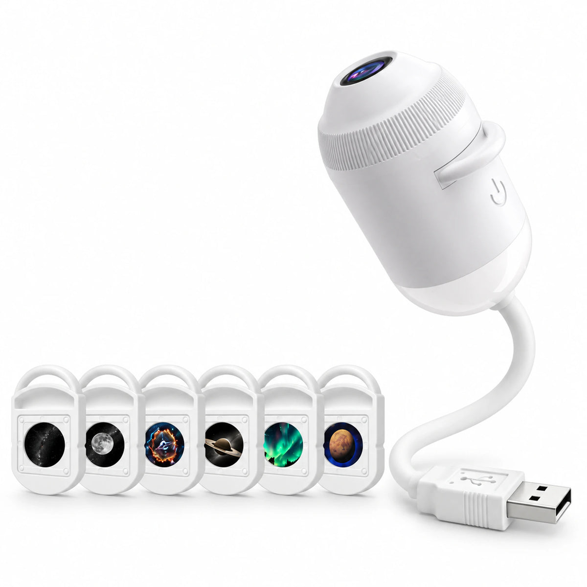 USB Starry Sky Projector Night Light – Flexible Car & Bedroom Galaxy Lamp