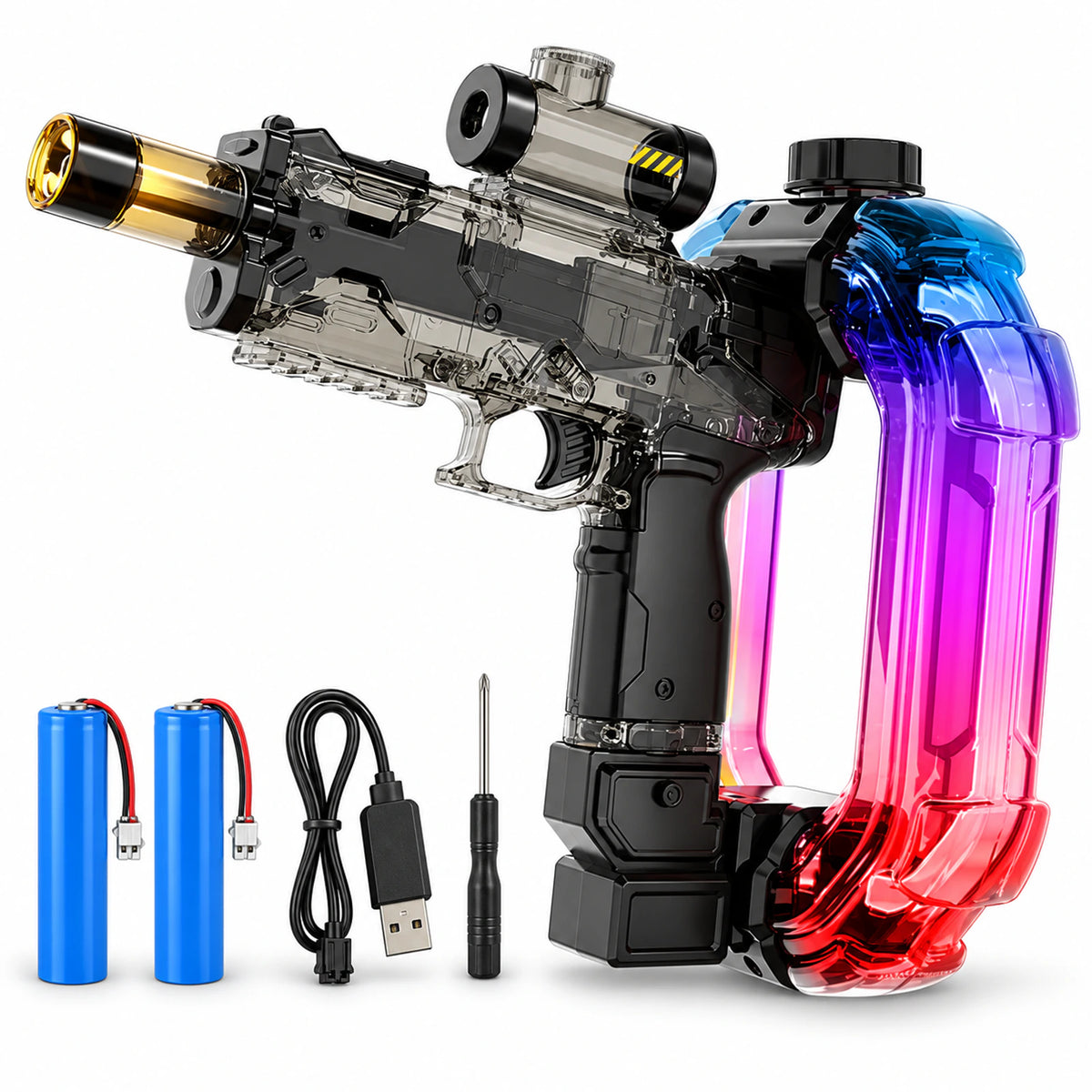 Ice Burst Electric Water Blaster with Light-Up Muzzle & Large-Capacity Tank