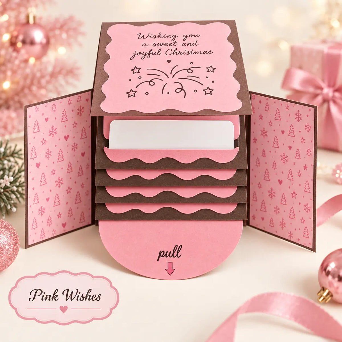 Christmas Pull-Tab Gift Card Holder – A Magical Holiday Surprise Booklet