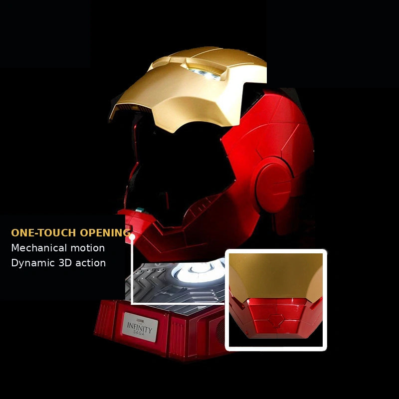 Smart Voice & Touch Controlled Light-Up Iron Man Helmet