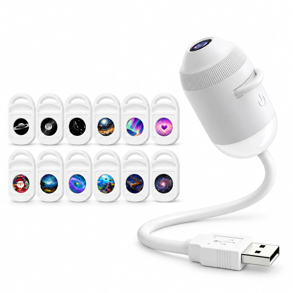 USB Starry Sky Projector Night Light – Flexible Car & Bedroom Galaxy Lamp