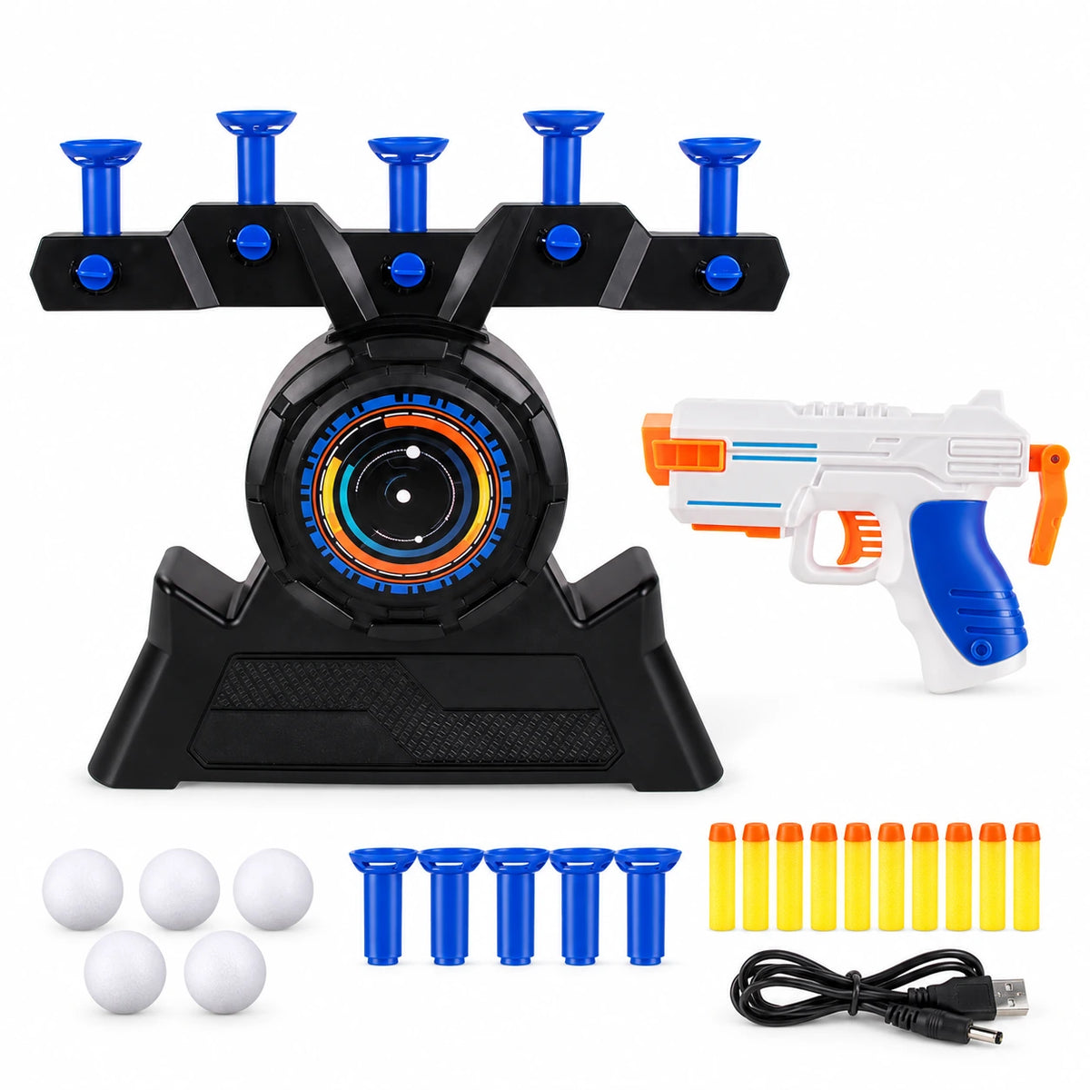 Parent-Child Floating Target Battle Game – Interactive Family Foam Dart Challenge