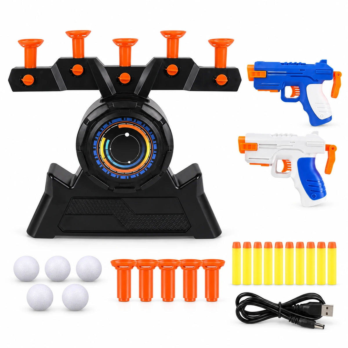 Parent-Child Floating Target Battle Game – Interactive Family Foam Dart Challenge