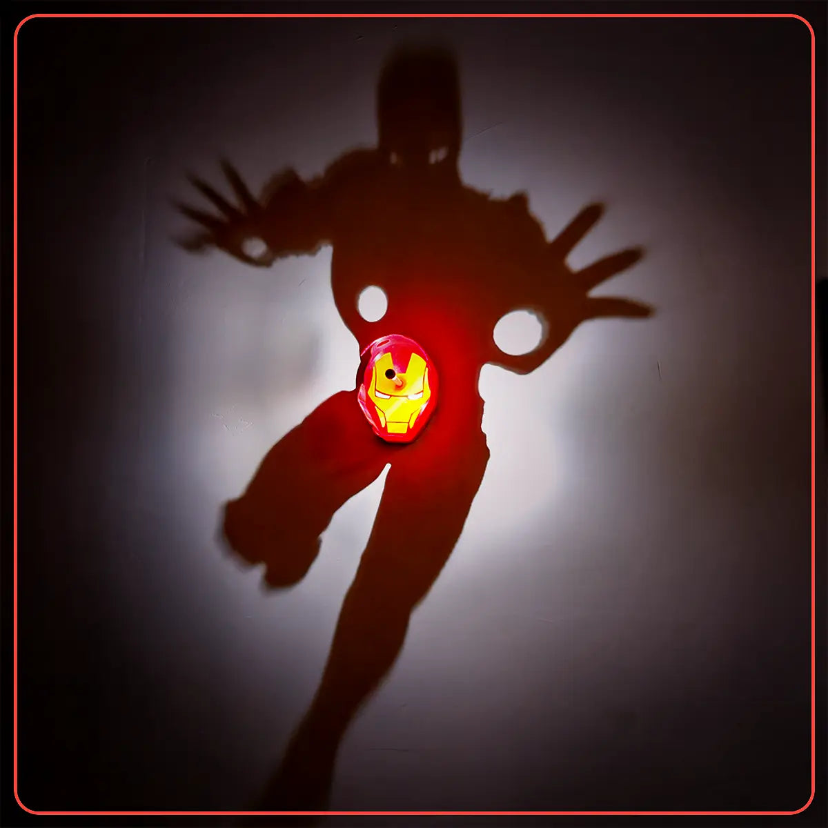 Lampe Murale Projecteur Ombre 3D – Décoration de Chambre Héros & Halloween