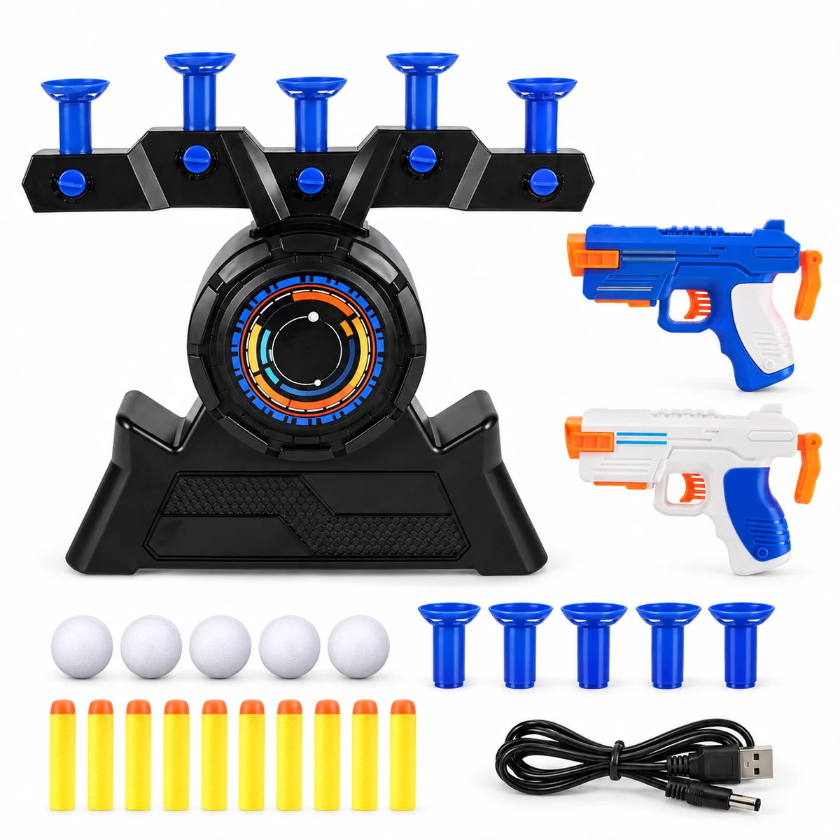 Parent-Child Floating Target Battle Game – Interactive Family Foam Dart Challenge