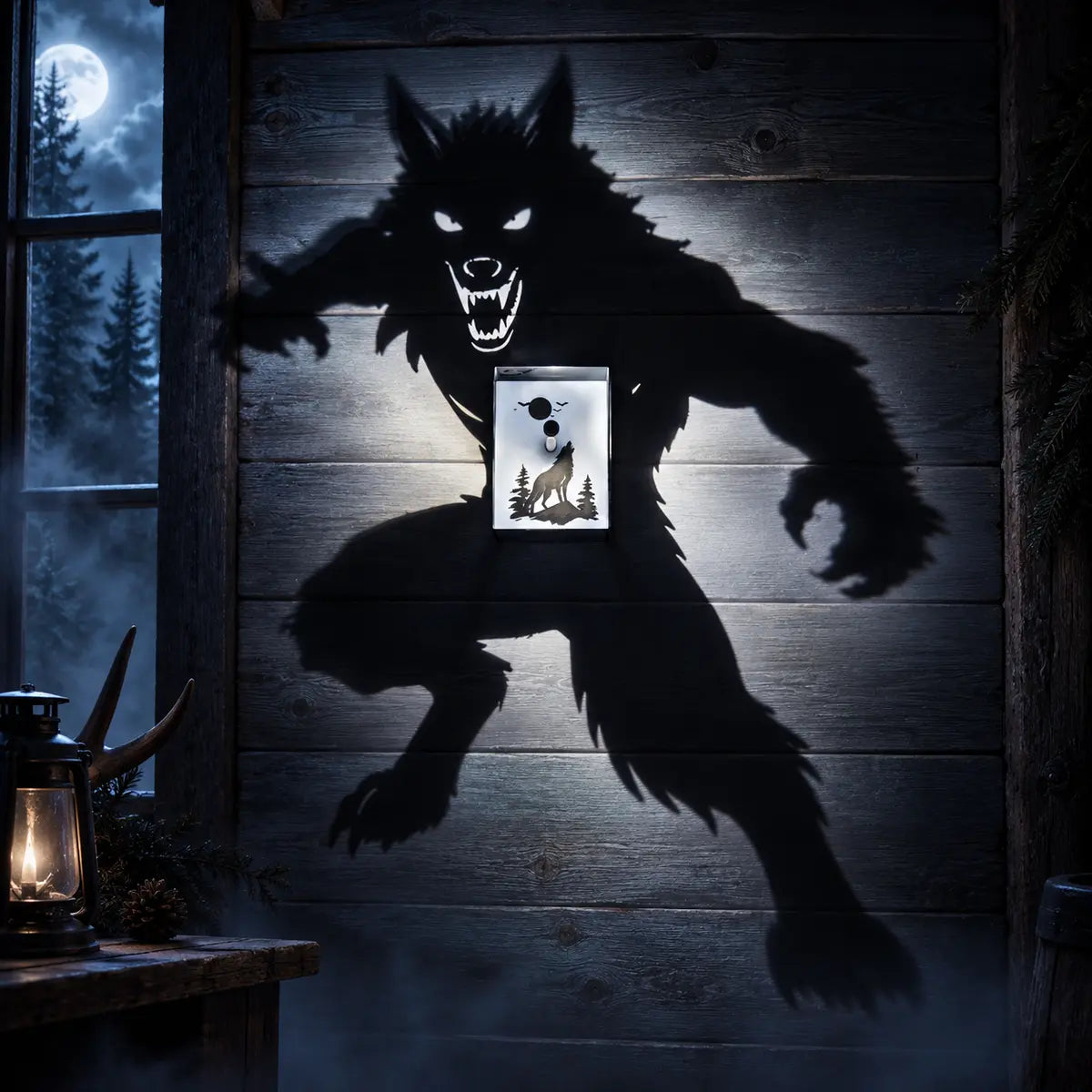 Lampe Murale Projecteur Ombre 3D – Décoration de Chambre Héros & Halloween