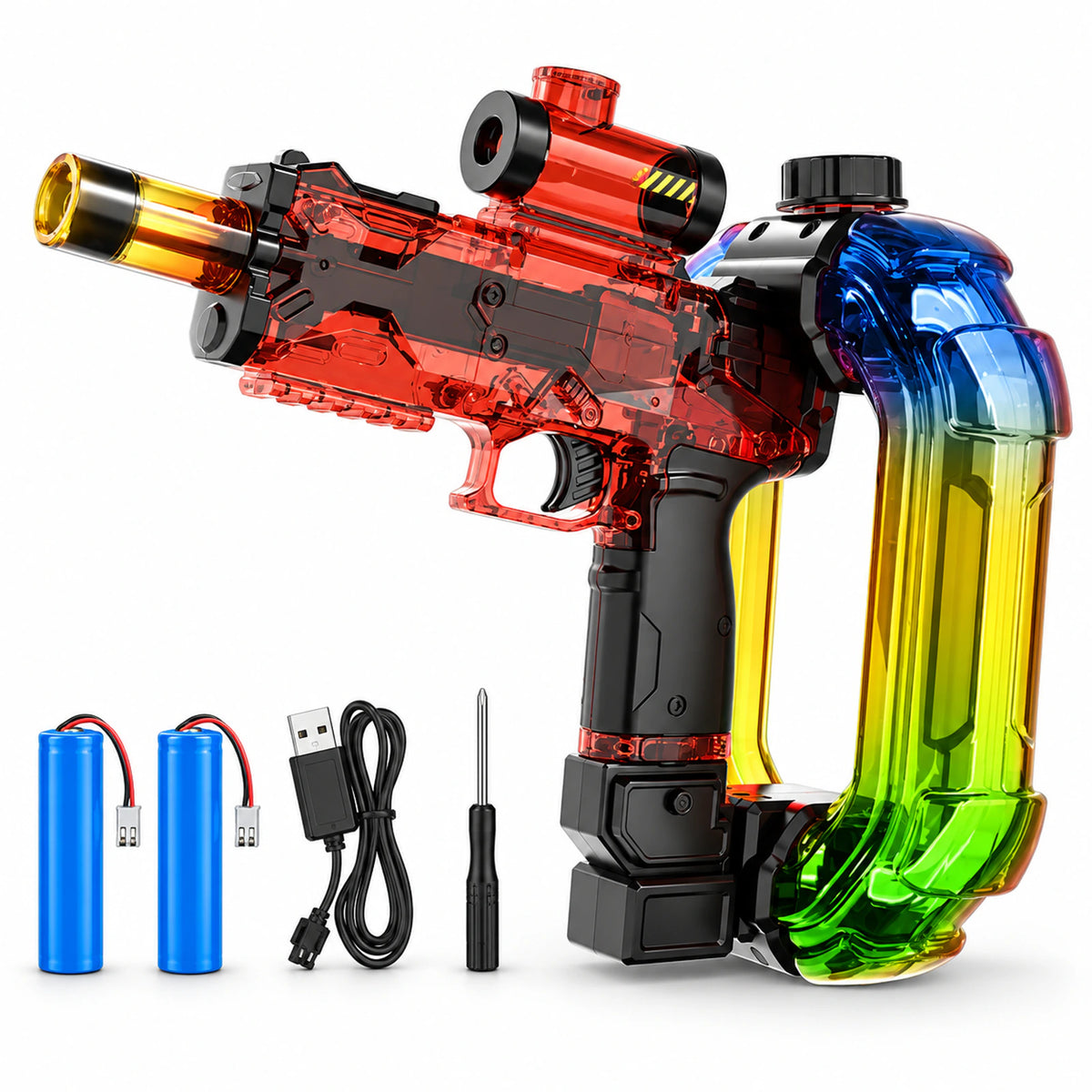 Ice Burst Electric Water Blaster with Light-Up Muzzle & Large-Capacity Tank