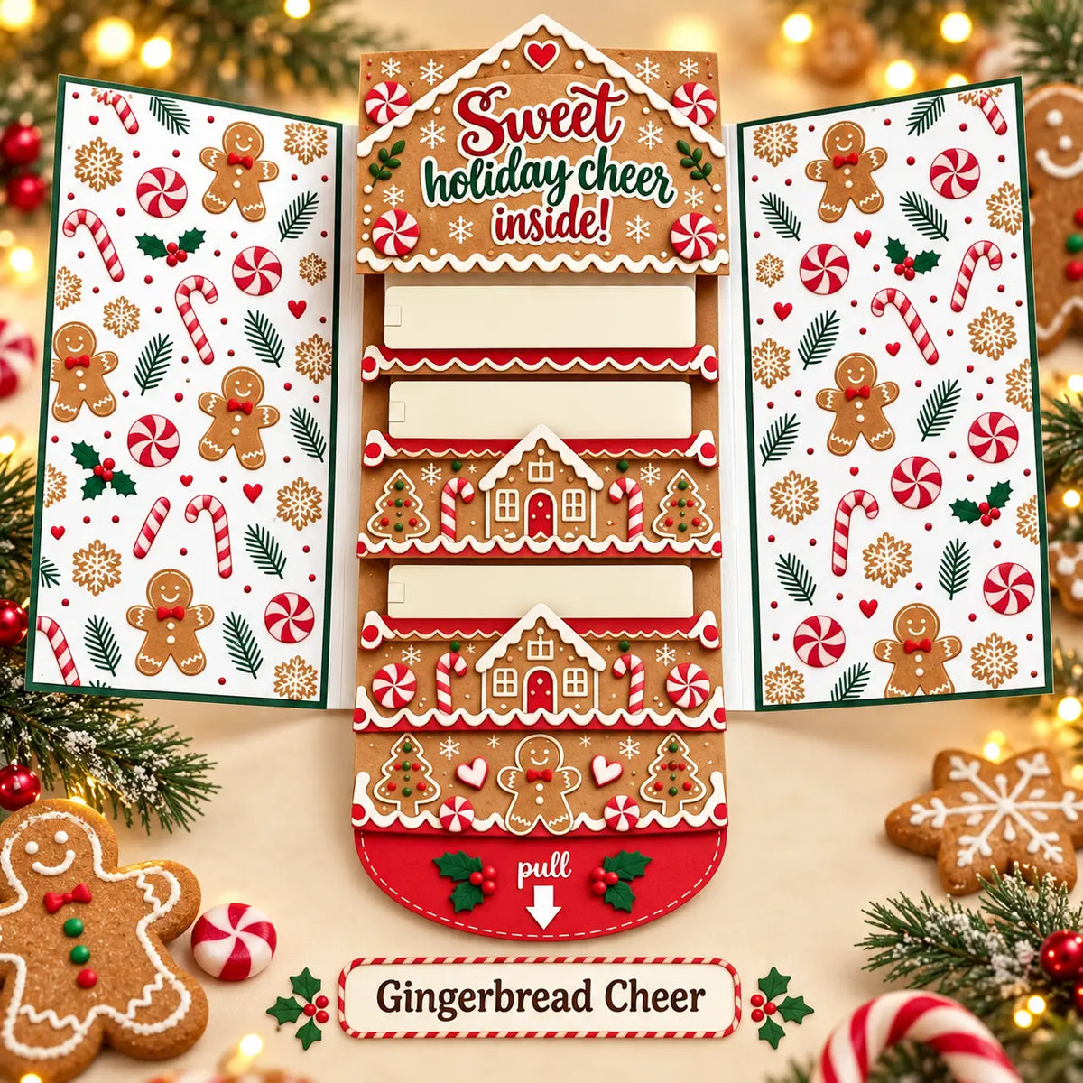 Christmas Pull-Tab Gift Card Holder – A Magical Holiday Surprise Booklet