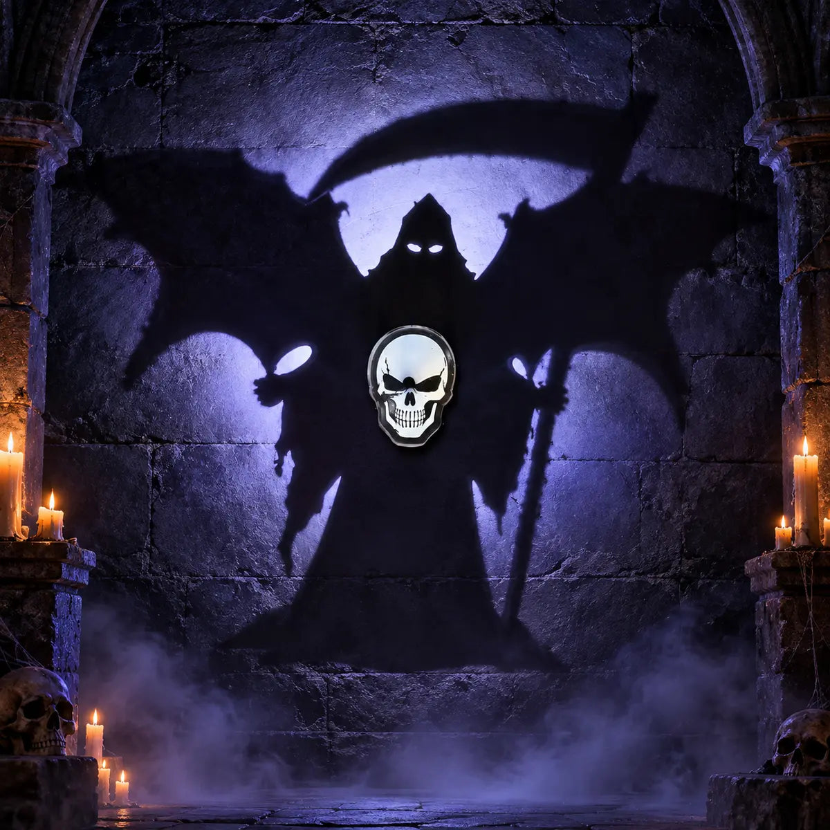 Lampe Murale Projecteur Ombre 3D – Décoration de Chambre Héros & Halloween