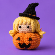 Pumpkin Witch DIY Crochet Kit