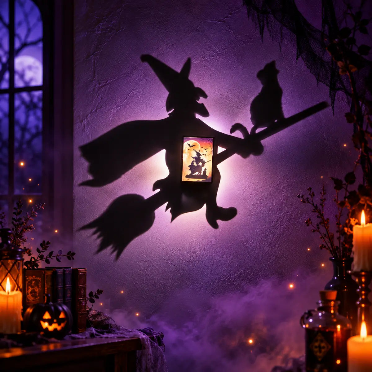 Lampe Murale Projecteur Ombre 3D – Décoration de Chambre Héros & Halloween