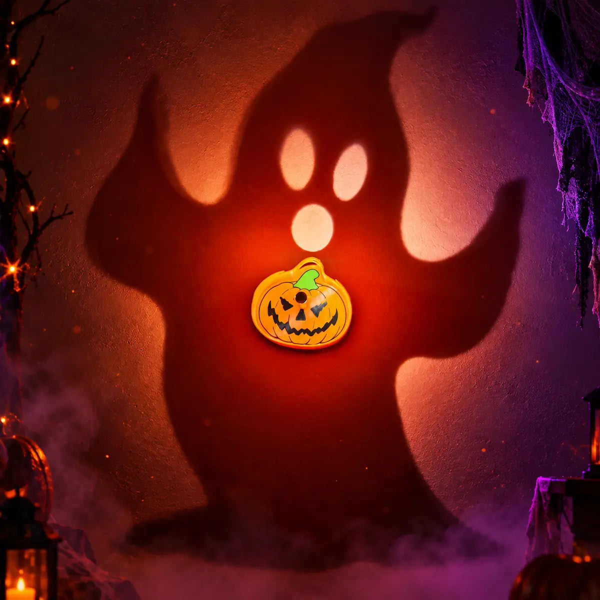 Lampe Murale Projecteur Ombre 3D – Décoration de Chambre Héros & Halloween