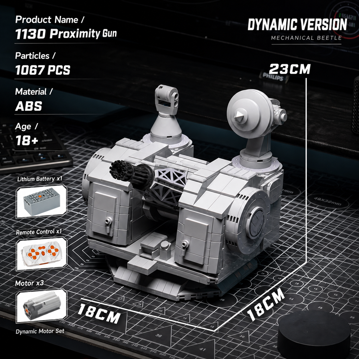 1130 Proximity Gun Building Blocks Set