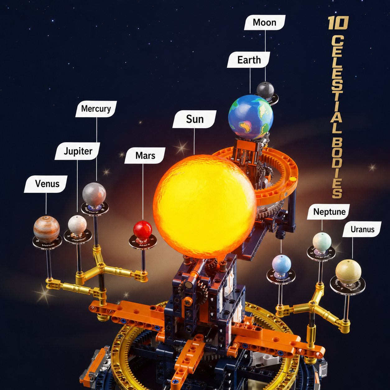 Breaking Dawn Solar System Orrery Building Block Set