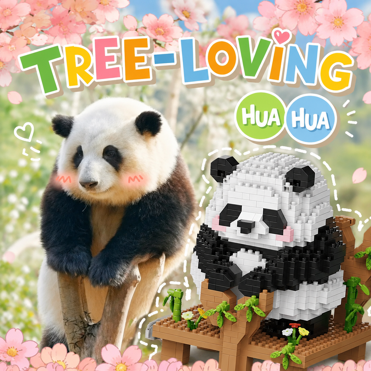 Adorable Panda DIY Building Block Set