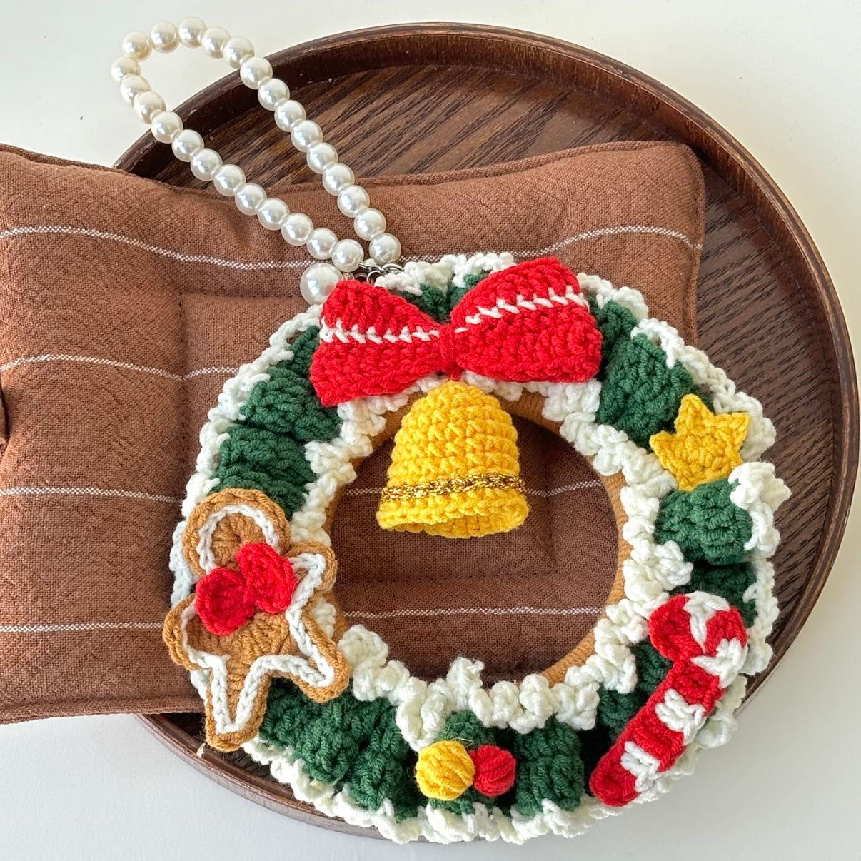 Christmas Wreath DIY Crochet Kit with Video Tutorials