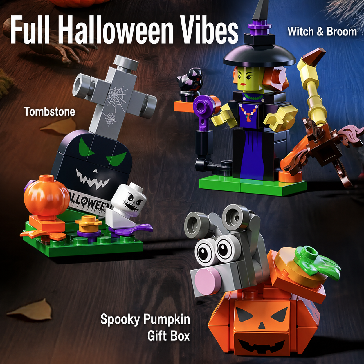 Halloween 10-in-1 Building Block Set
