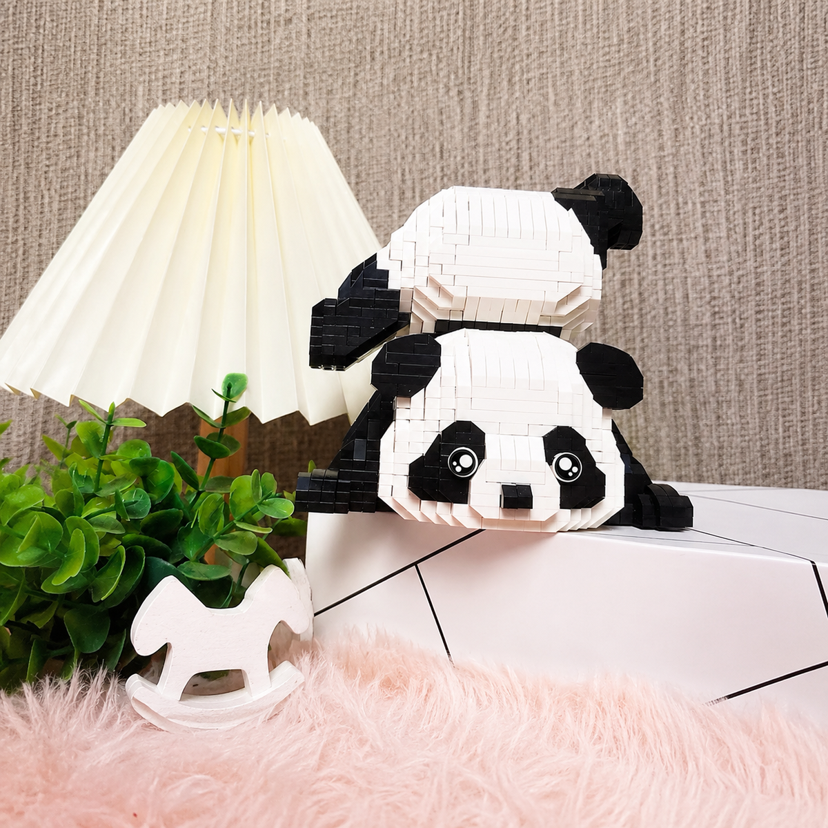 Adorable kit de blocs de construction DIY Panda