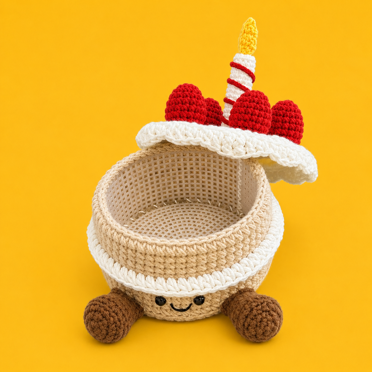 DIY Crochet Birthday Cake Basket Kit