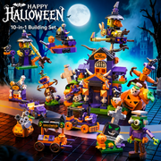 Halloween 10-in-1 Building Block Set