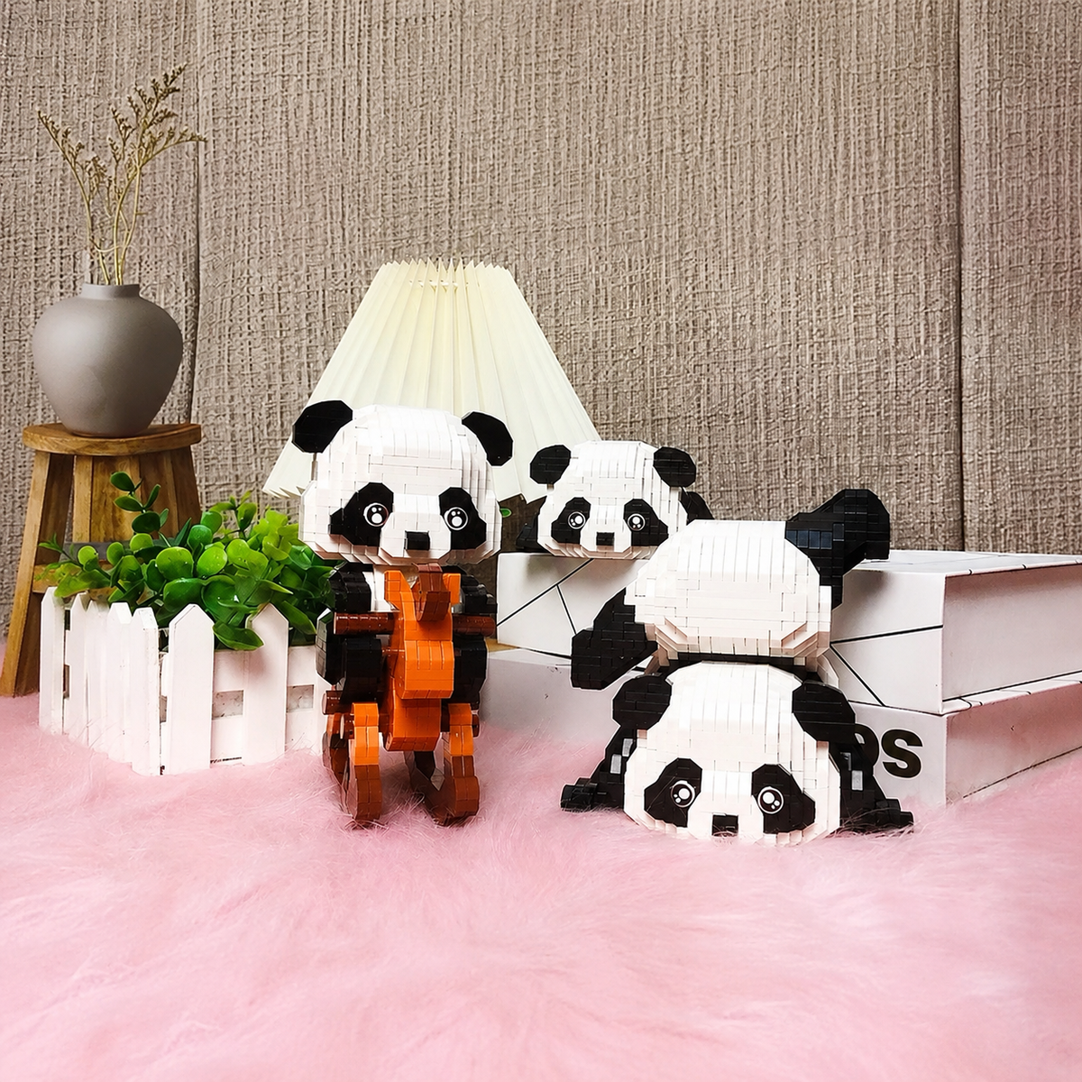 Adorable kit de blocs de construction DIY Panda