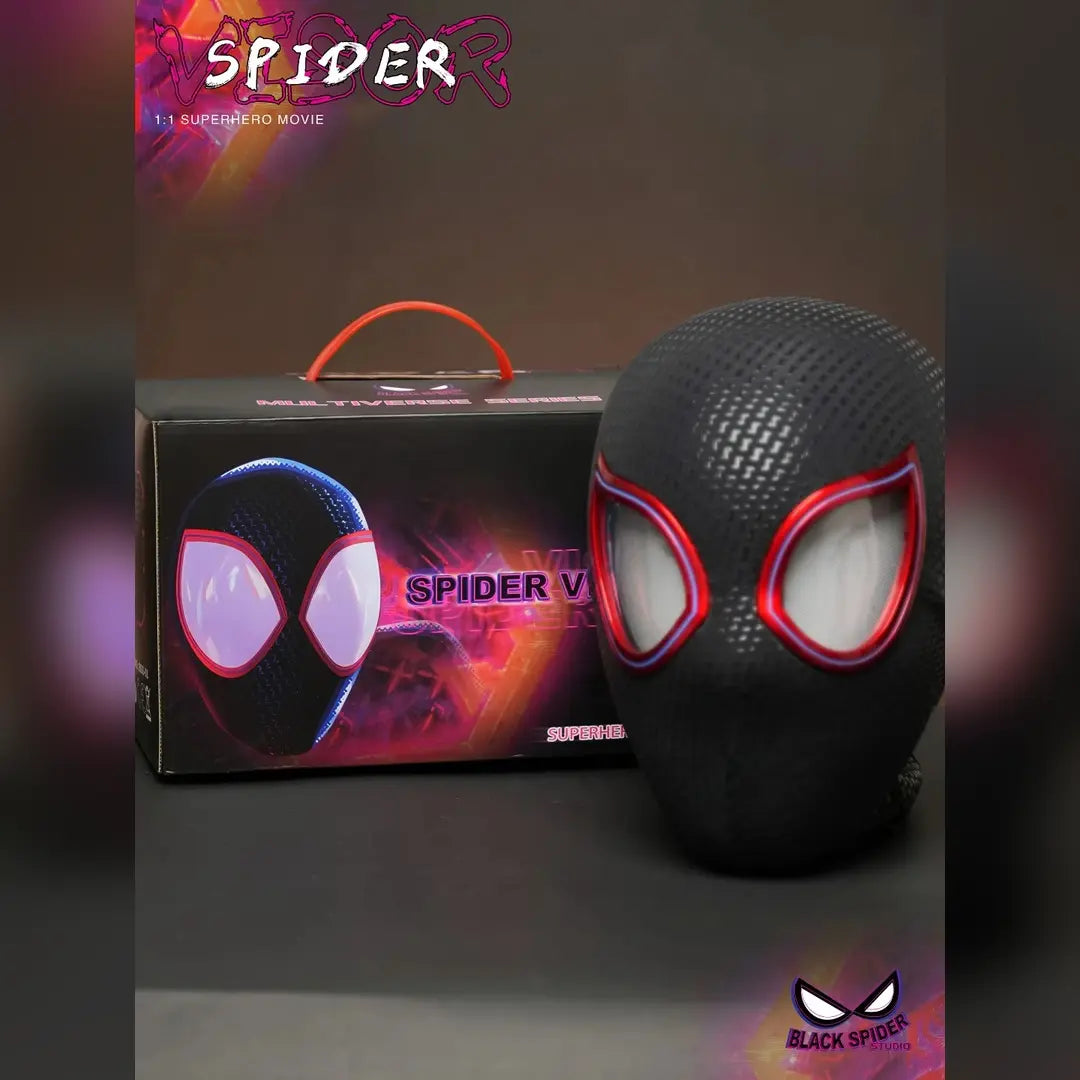 Animated Light-Up Superhero Mask with Ring Remote-Controlled Moving Eyes