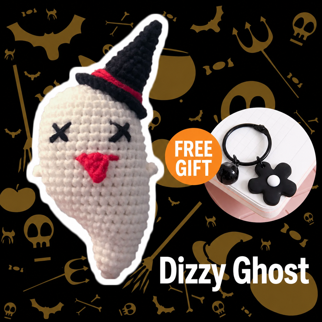 Dizzy Ghost DIY Crochet Kit