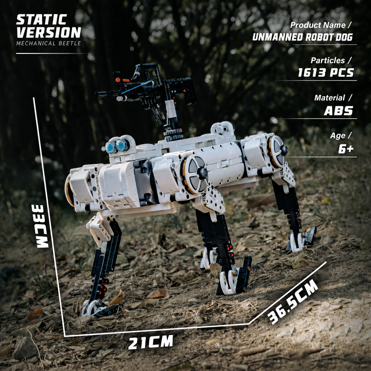 Military Robot Mechanical Dog Electric Remote Control Building Blocks Set