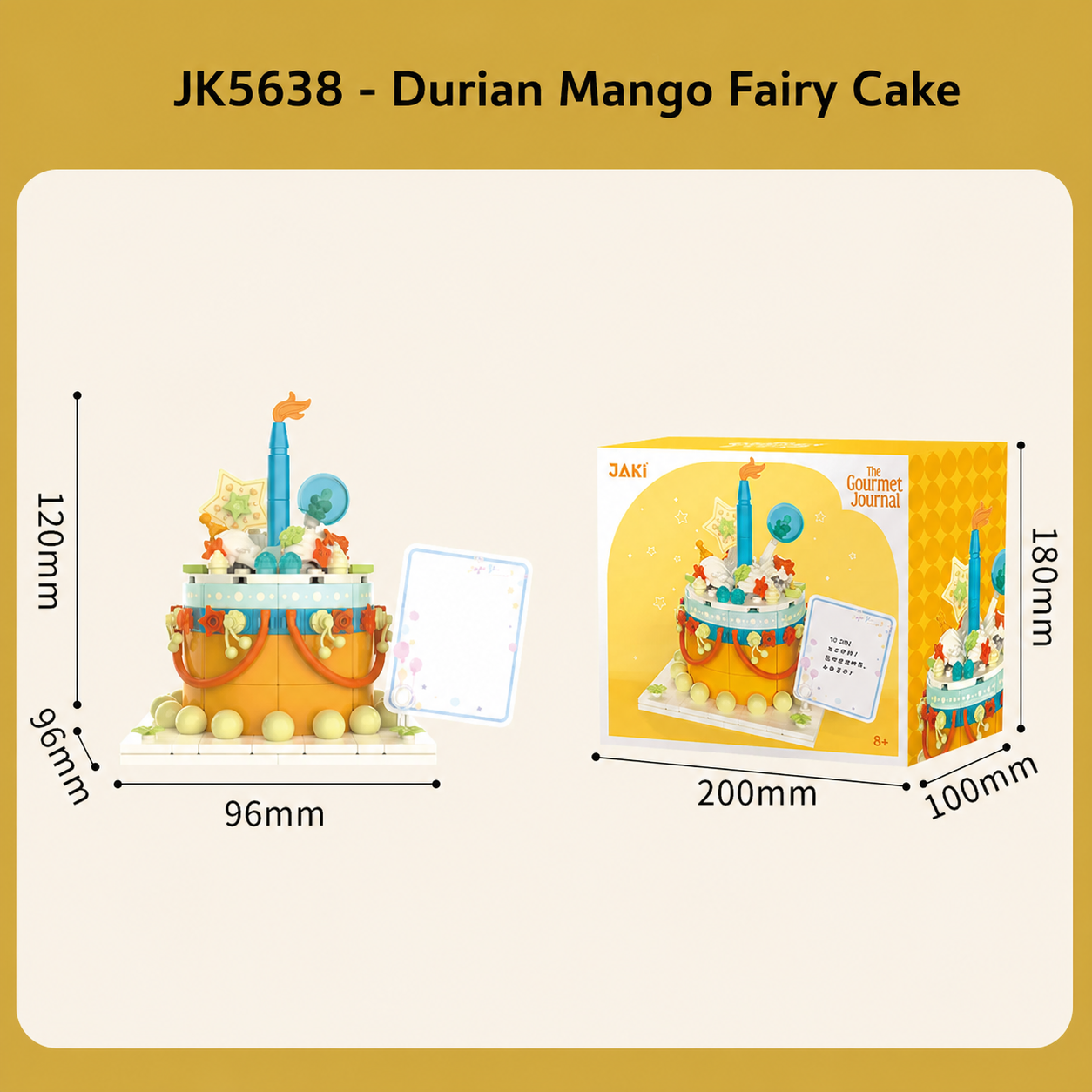 Durian Fairy Cake Building Block Set