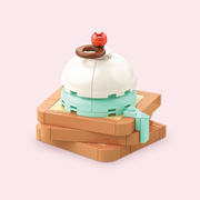 Toast Ice Cream Building Blocks - Sweet DIY Dessert Display Set