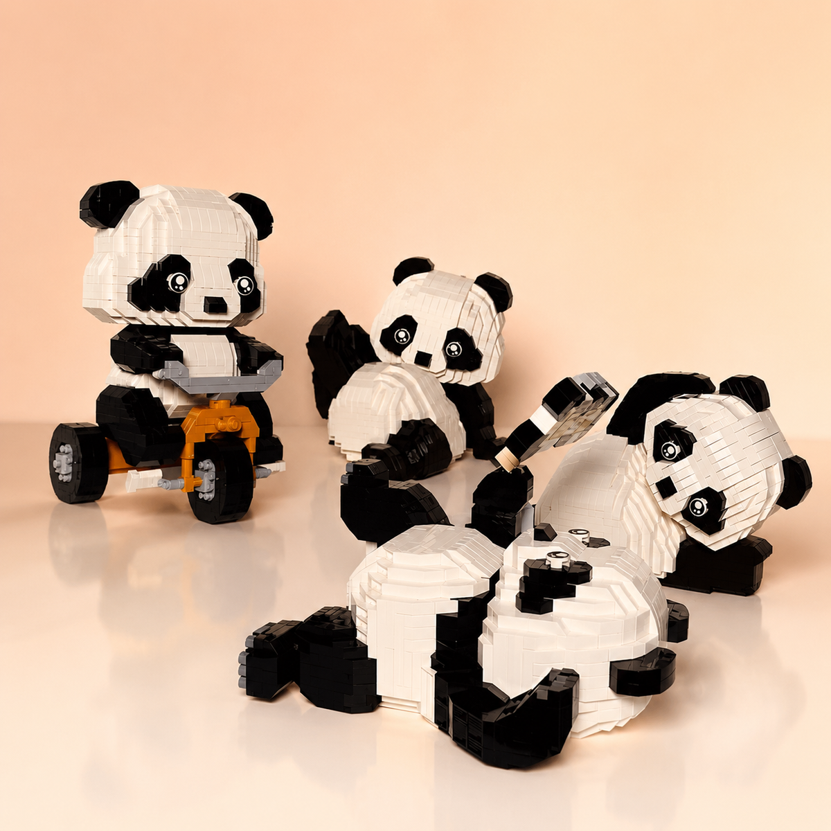 Adorable kit de blocs de construction DIY Panda