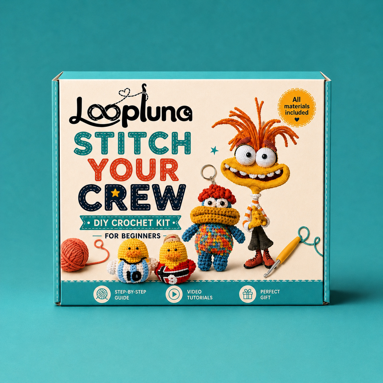 Pumpkin Witch DIY Crochet Kit