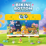 SpongeBob Bikini Bottom Display Case Building Set with Lights and Character Figures