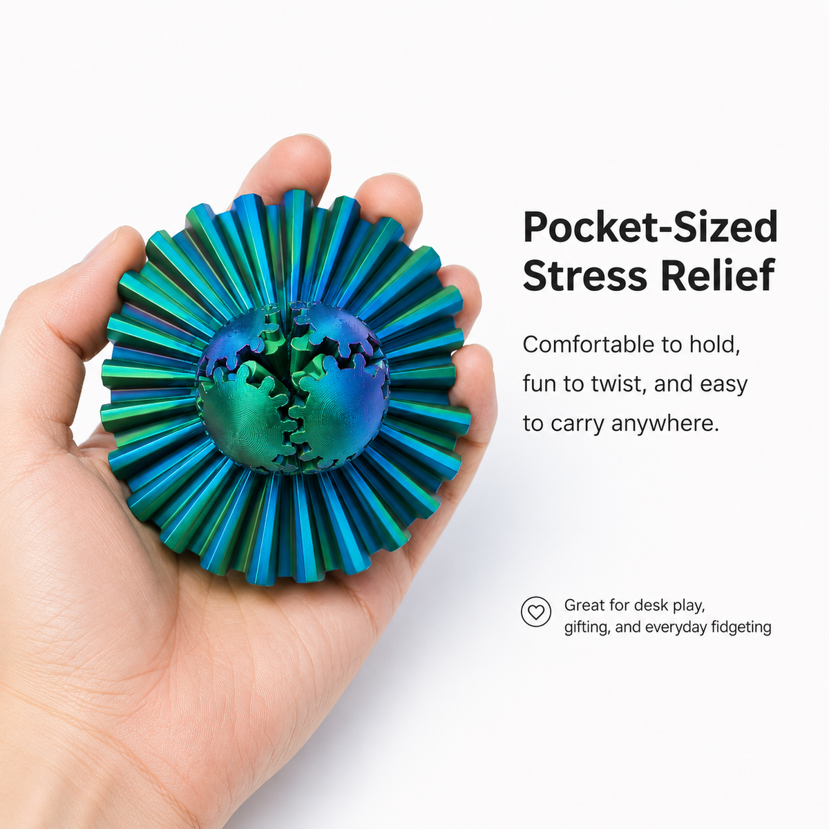 The Little Ball You Won’t Want to Put Down – 3D Transforming Gear Fidget Toy