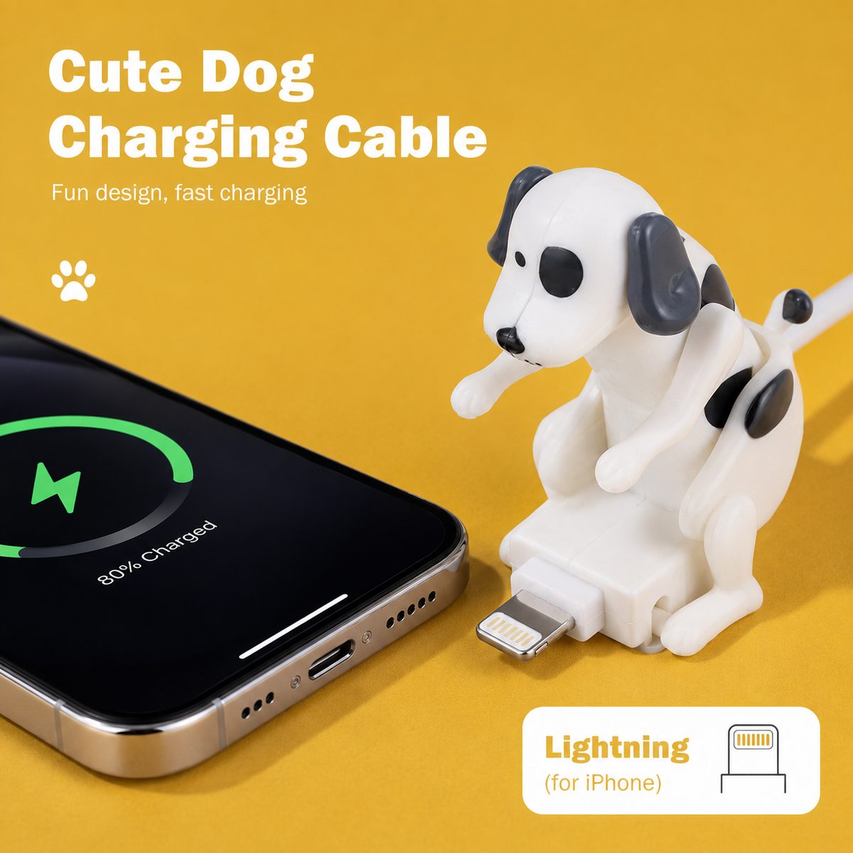 Cute Dog Charging Cable