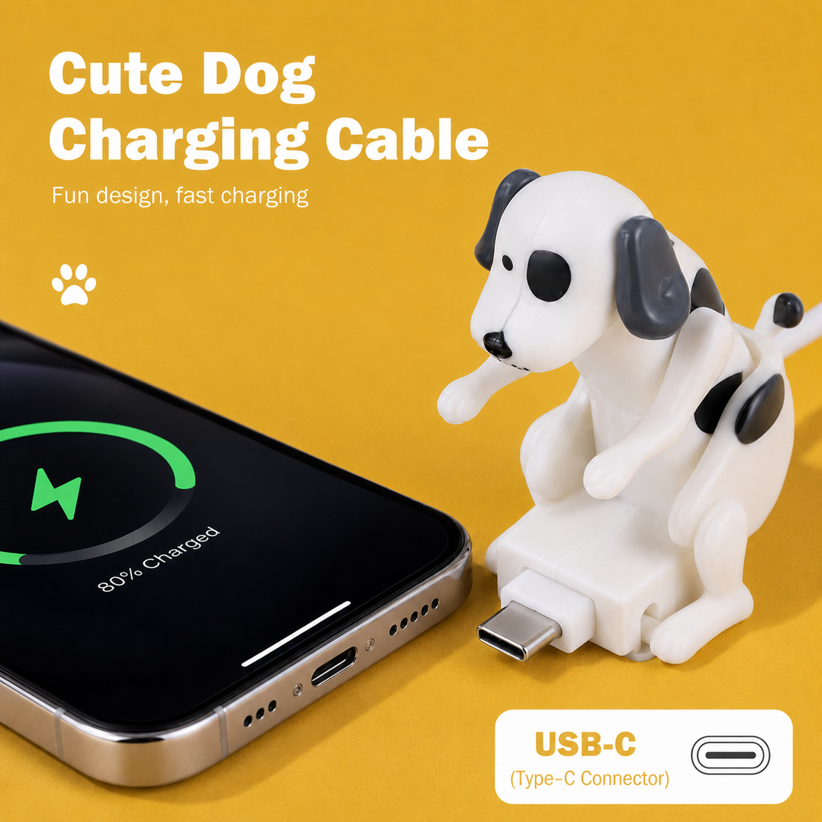 Cute Dog Charging Cable