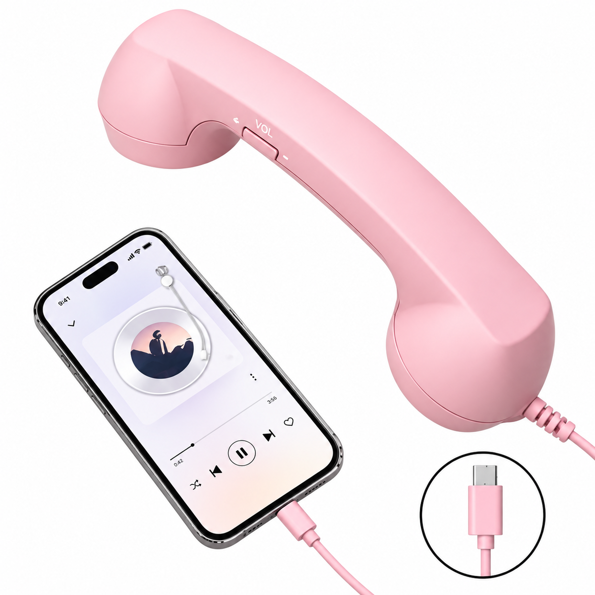 Retro Phone Handset for Smartphones&Bring back the retro phone vibe