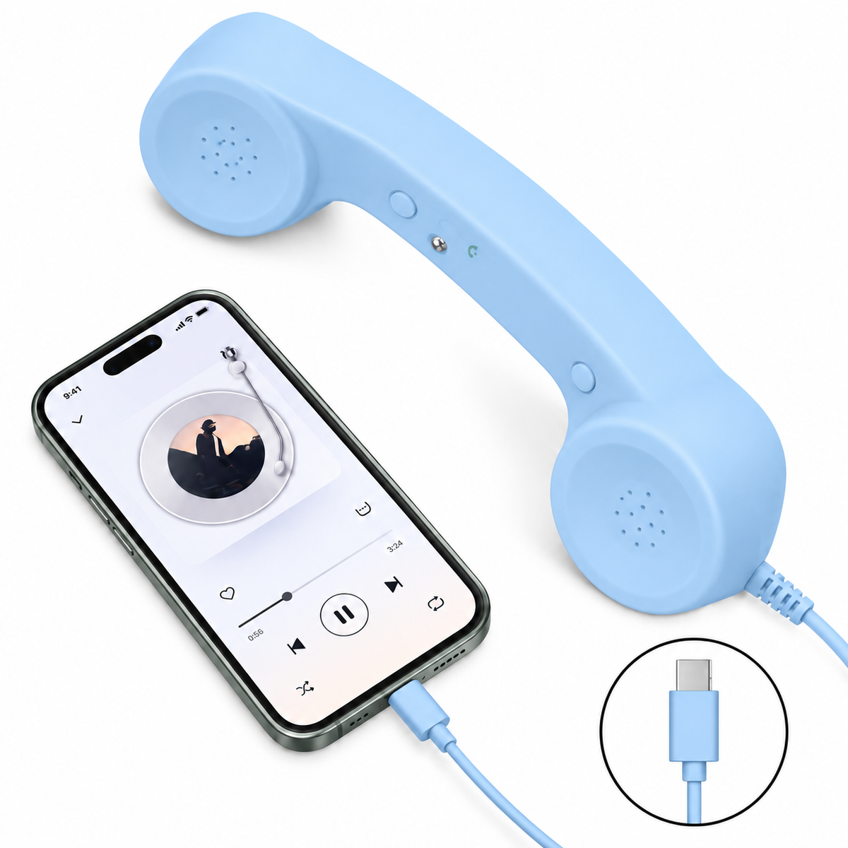 Retro Phone Handset for Smartphones&Bring back the retro phone vibe