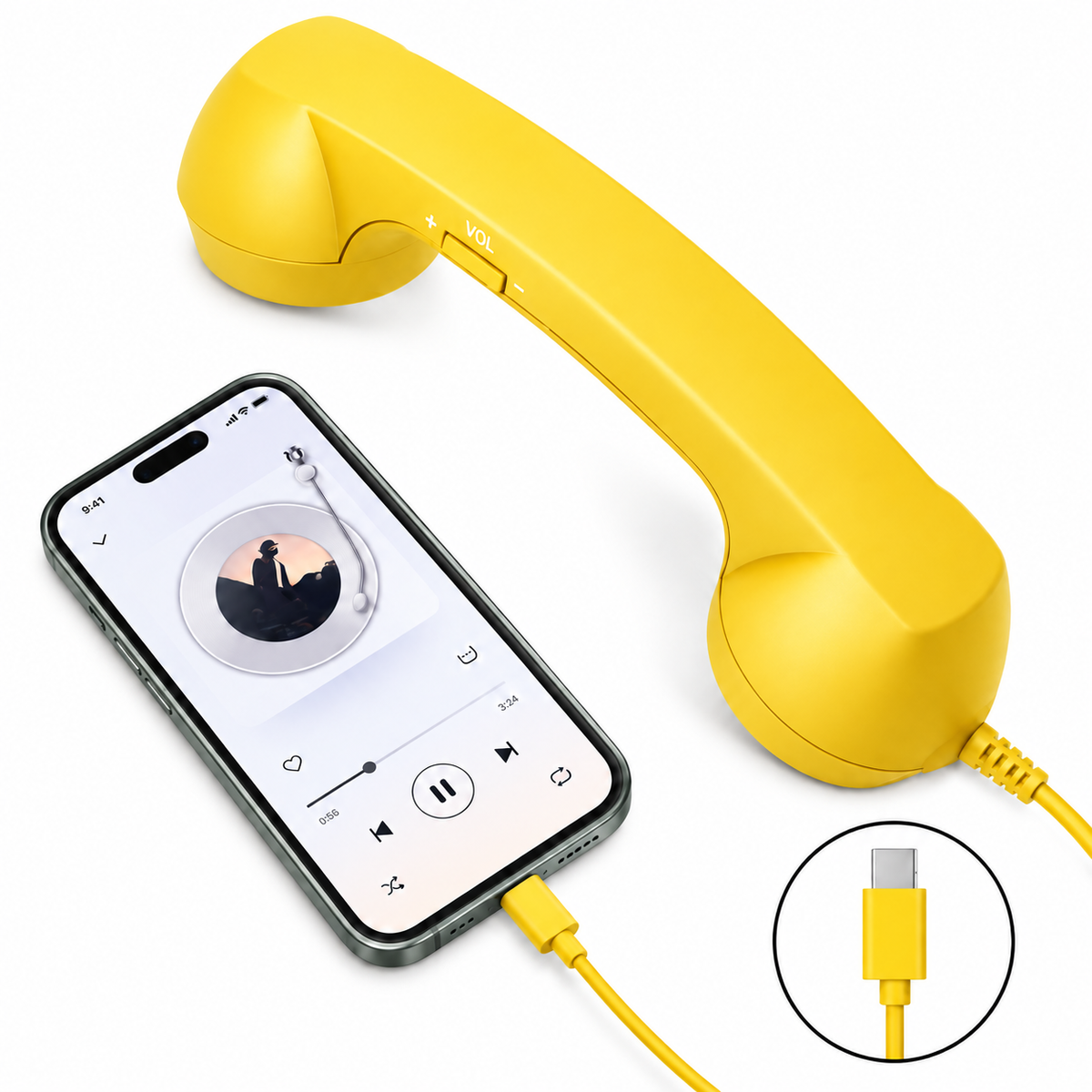 Retro Phone Handset for Smartphones&Bring back the retro phone vibe