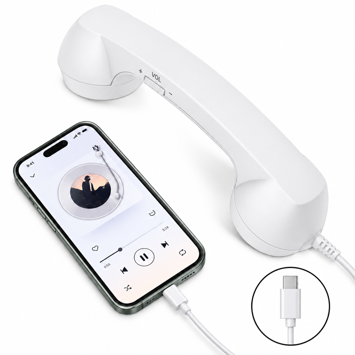 Retro Phone Handset for Smartphones&Bring back the retro phone vibe