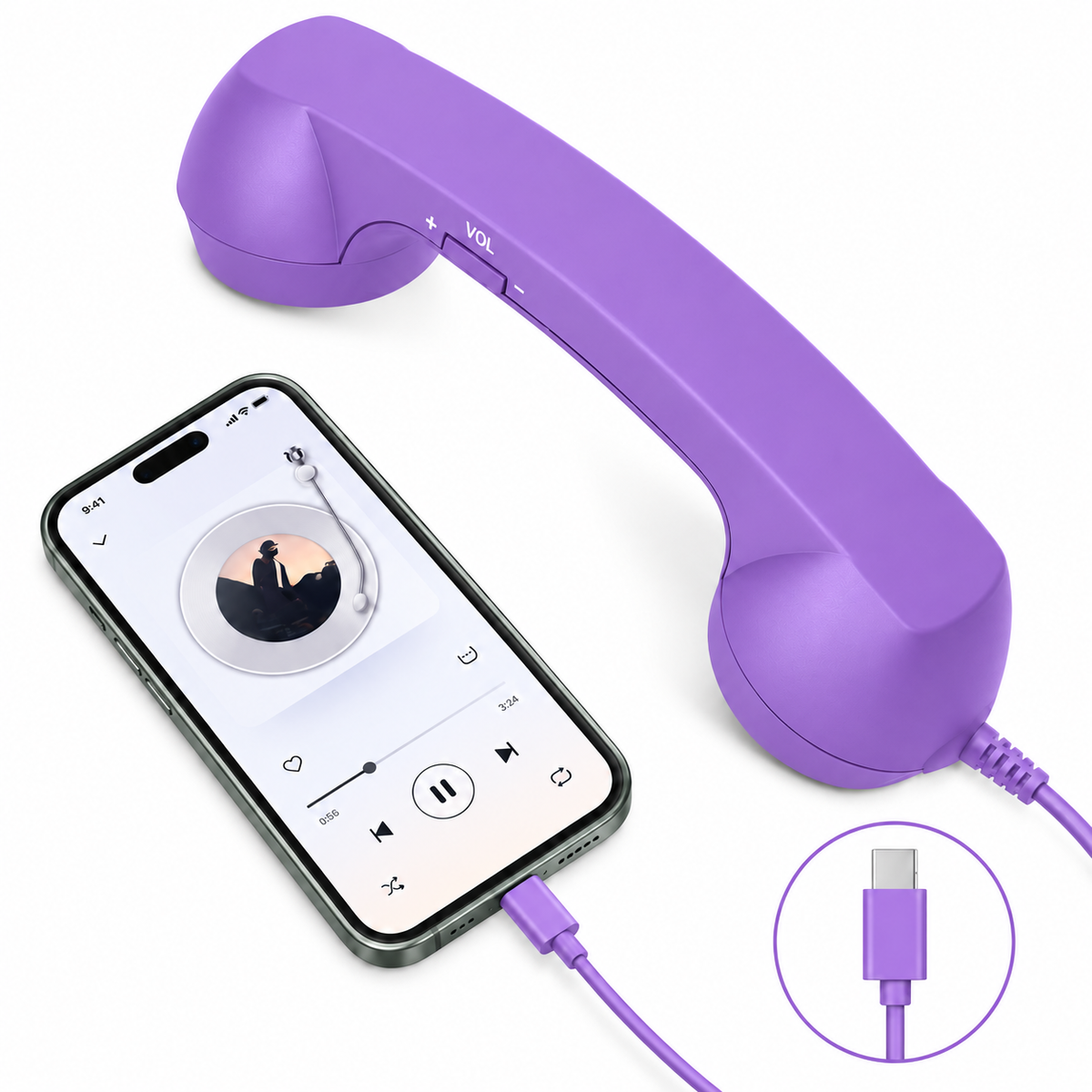 Retro Phone Handset for Smartphones&Bring back the retro phone vibe